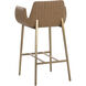 Lucano 40 inch Milliken Cognac Barstool